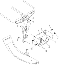 Hardware Pack - Bagger Diagram and Parts List for 19B30031100 42-46-Inch Cub Cadet Lawn Tractor